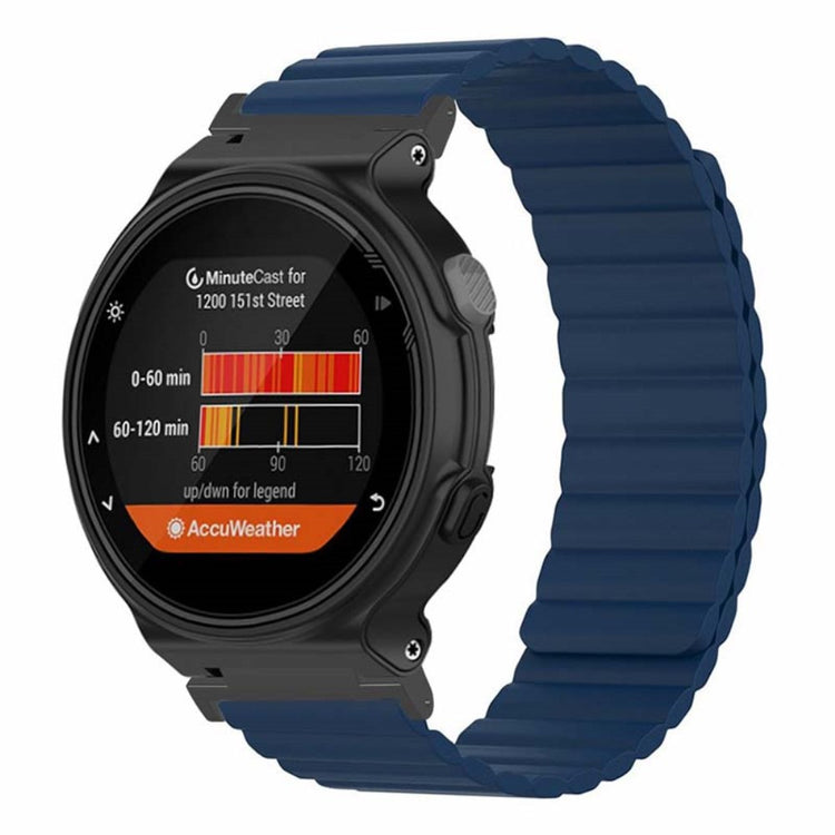 Super Sejt Silikone Universal Rem passer til Garmin Smartwatch - Blå#serie_8