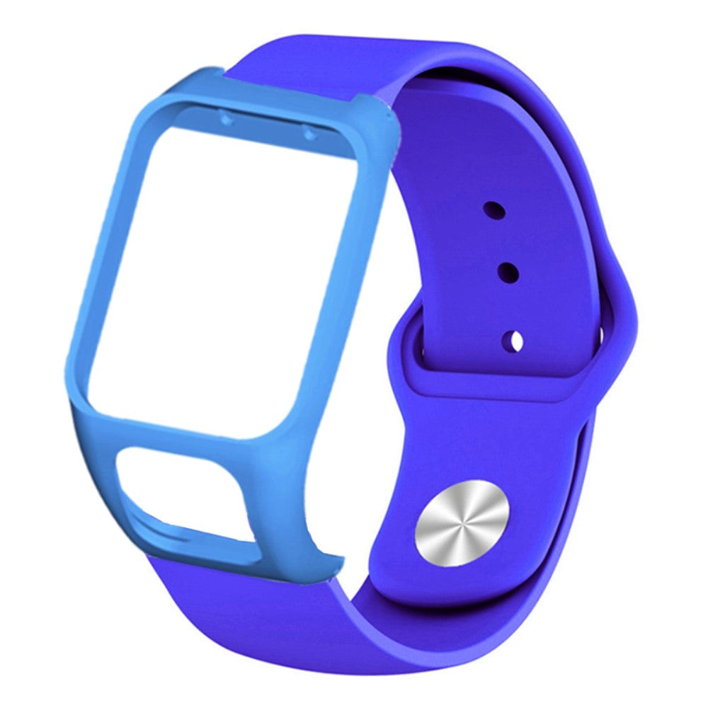 Rigtigt Godt Silikone Universal Rem passer til Tomtom Smartwatch - Blå#serie_1