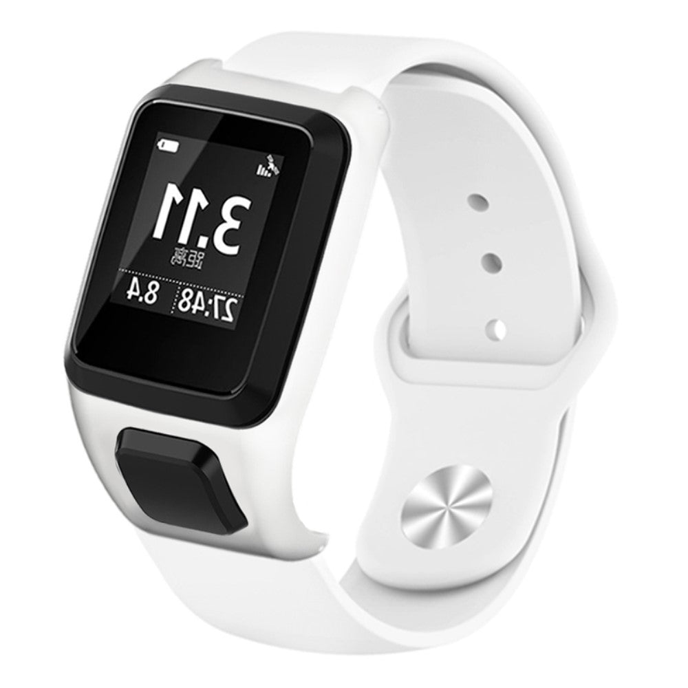 Rigtigt Godt Silikone Universal Rem passer til Tomtom Smartwatch - Hvid#serie_2