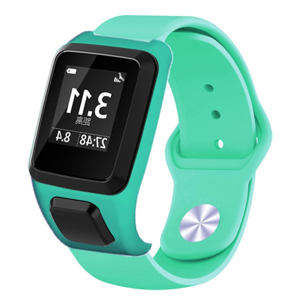 Rigtigt Godt Silikone Universal Rem passer til Tomtom Smartwatch - Grøn#serie_3