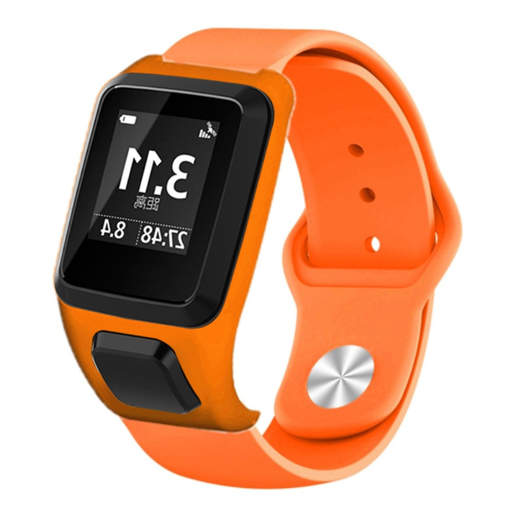 Rigtigt Godt Silikone Universal Rem passer til Tomtom Smartwatch - Orange#serie_4
