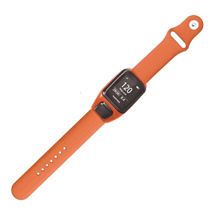 Rigtigt Godt Silikone Universal Rem passer til Tomtom Smartwatch - Orange#serie_4