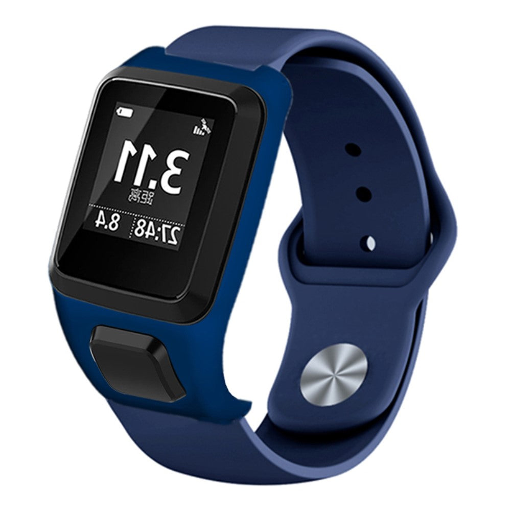 Rigtigt Godt Silikone Universal Rem passer til Tomtom Smartwatch - Blå#serie_10