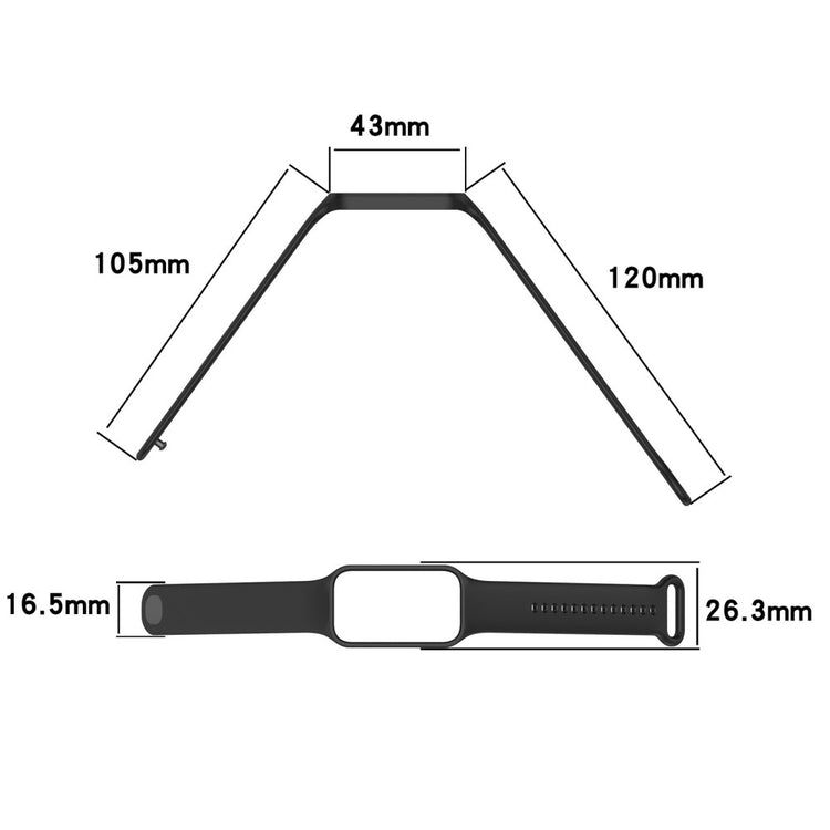 Xiaomi Smart Band 8 Active / Redmi Band 2 Flexible Watch Band Replacement Wrist Strap with Watch Case - White#serie_2