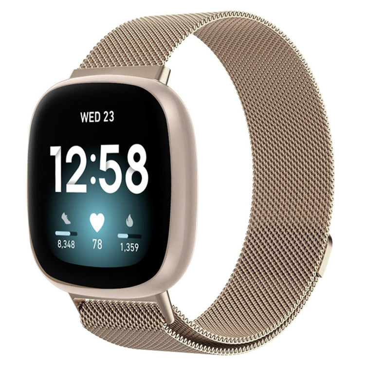 Supercool Metal Universal Rem passer til Fitbit Smartwatch - Guld#serie_2