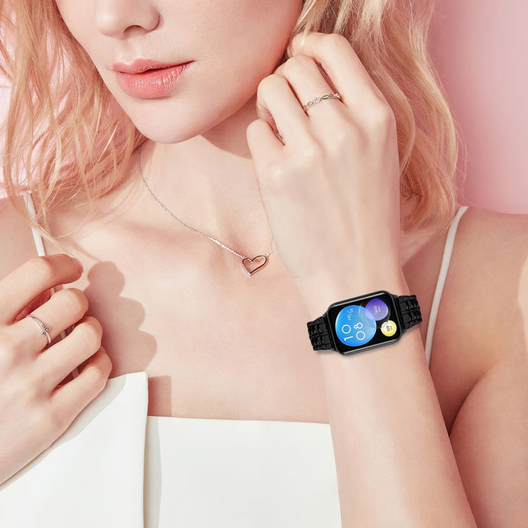 Mega Skøn Metal Rem passer til Xiaomi Smart Band 8 Pro - Sort#serie_1