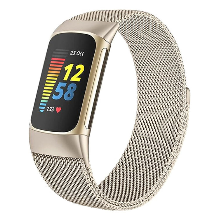 Fint Metal Universal Rem passer til Fitbit Charge 3 / Fitbit Charge 4 - Guld#serie_4