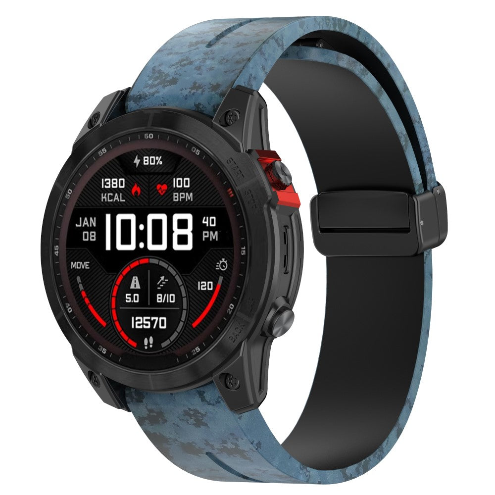 Vildt Fint Silikone Universal Rem passer til Garmin Smartwatch - Blå#serie_1