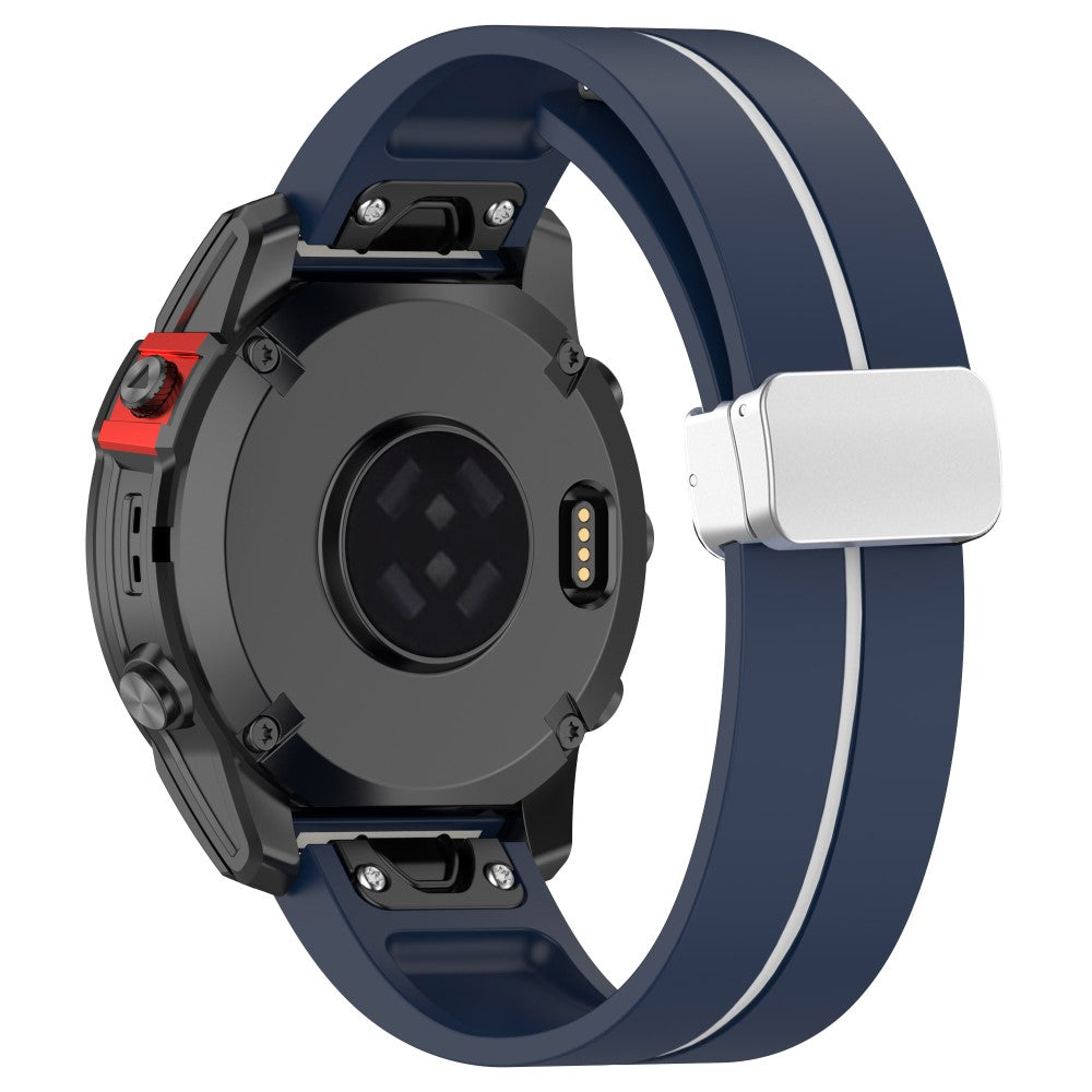 Super Fantastisk Silikone Universal Rem passer til Smartwatch - Blå#serie_1