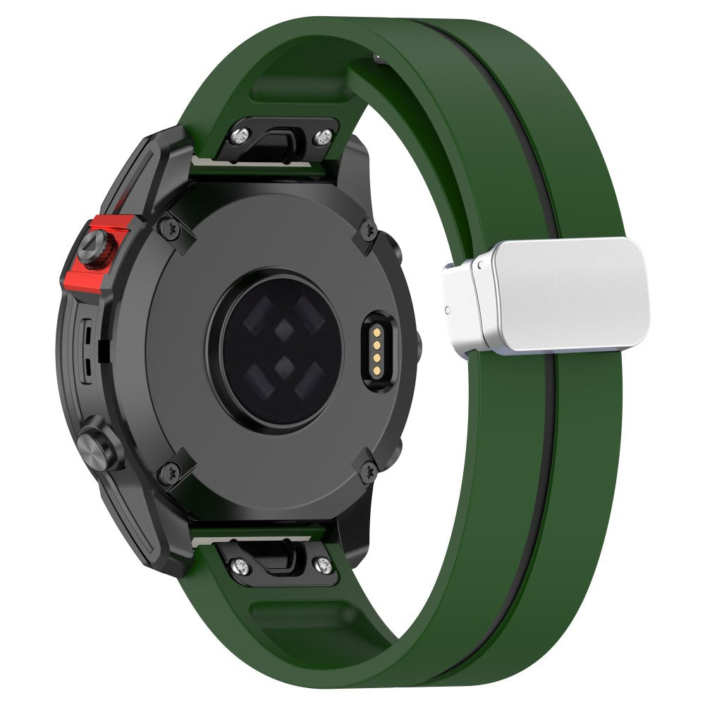 Super Fantastisk Silikone Universal Rem passer til Smartwatch - Grøn#serie_8