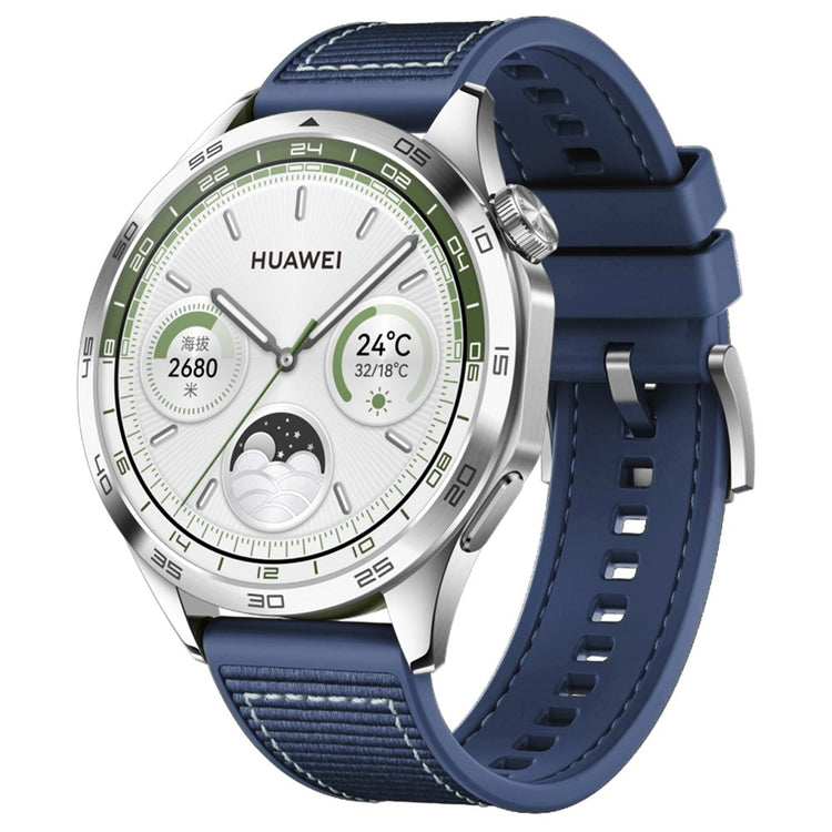 Rigtigt Holdbart Nylon Universal Rem passer til Smartwatch - Blå#serie_3