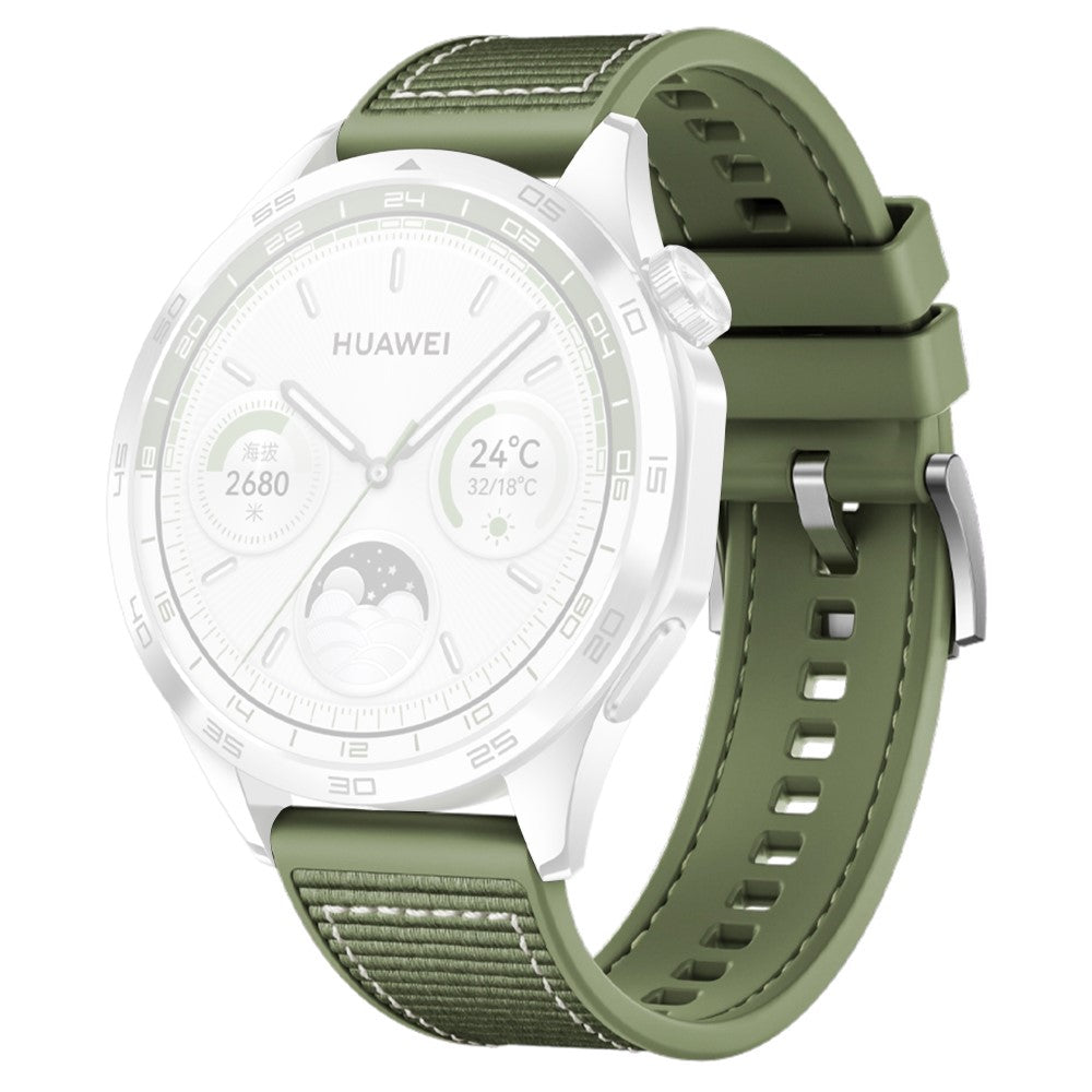 Rigtigt Holdbart Nylon Universal Rem passer til Smartwatch - Grøn#serie_4
