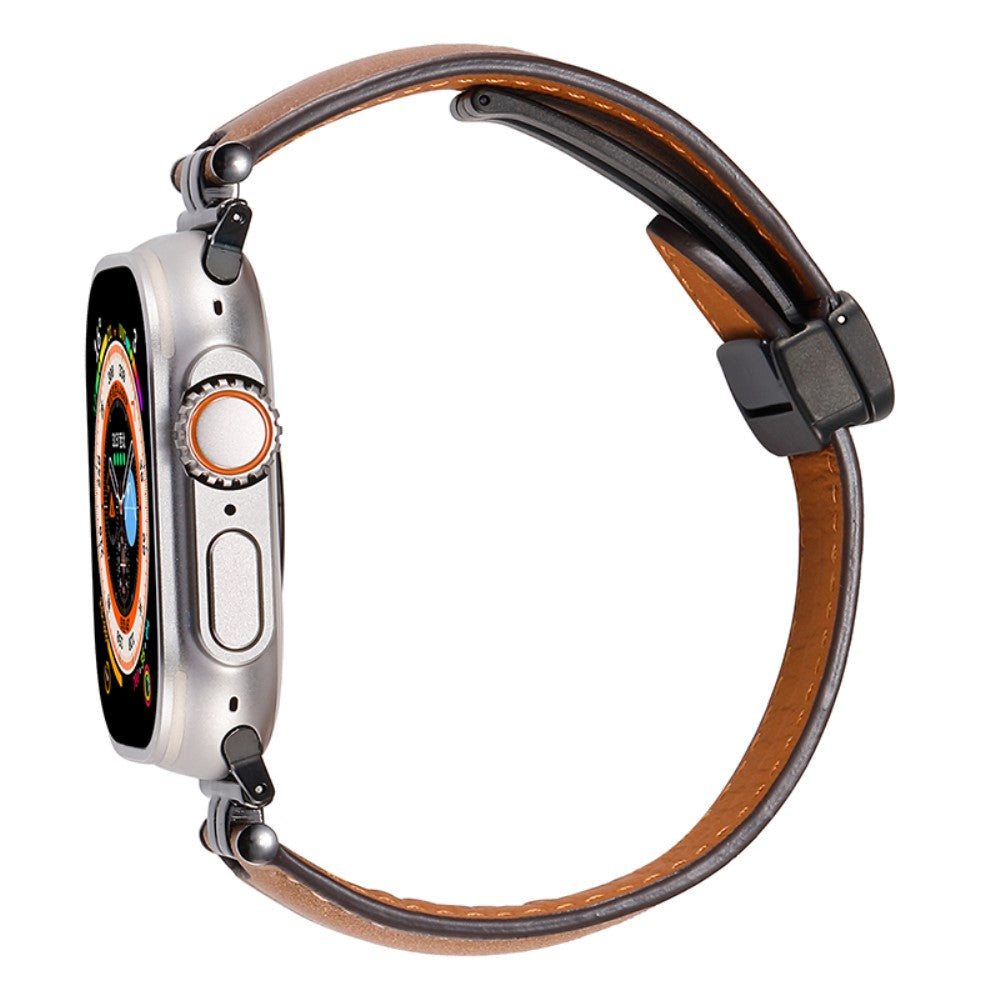 Super Fint Kunstlæder Universal Rem passer til Apple Smartwatch - Blå#serie_5