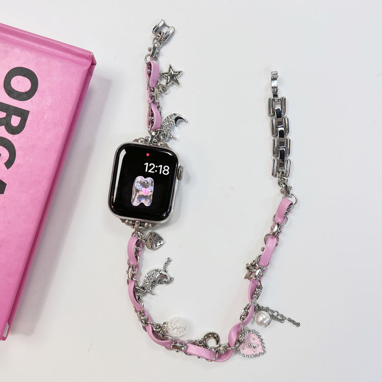 Eminent Kunstlæder Universal Rem passer til Apple Smartwatch - Pink#serie_2