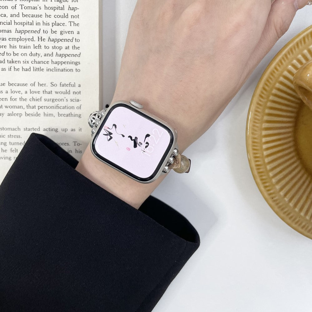 Super Pænt Metal Universal Rem passer til Apple Smartwatch - Brun#serie_1