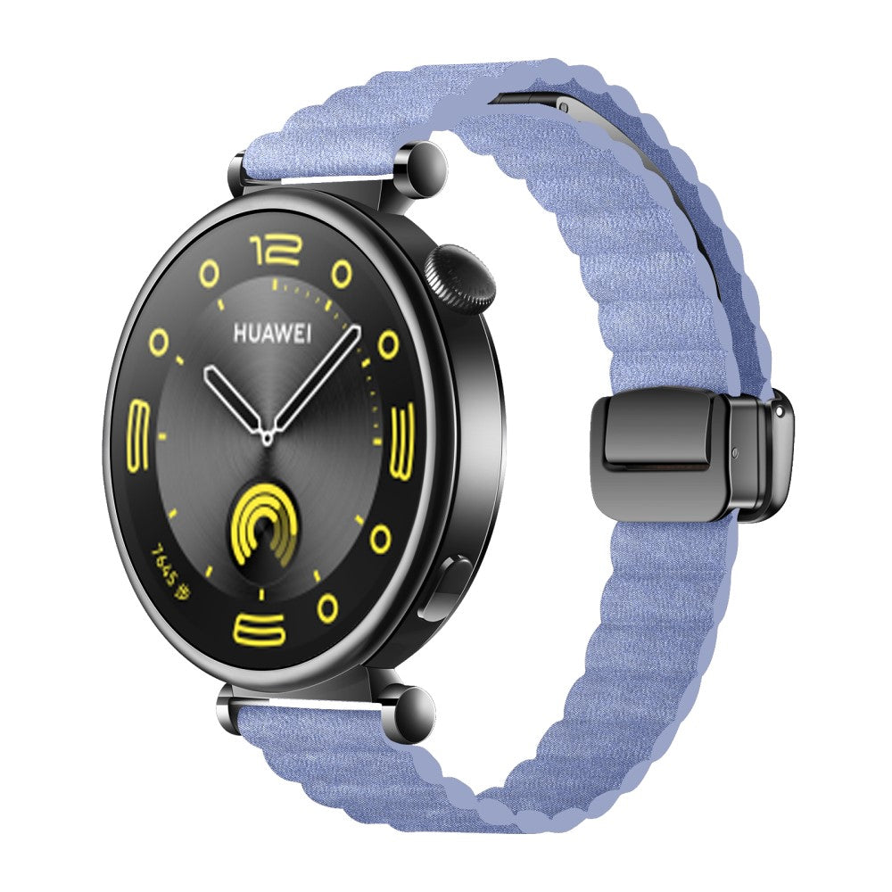 Super Elegant Ægte Læder Universal Rem passer til Smartwatch - Blå#serie_2
