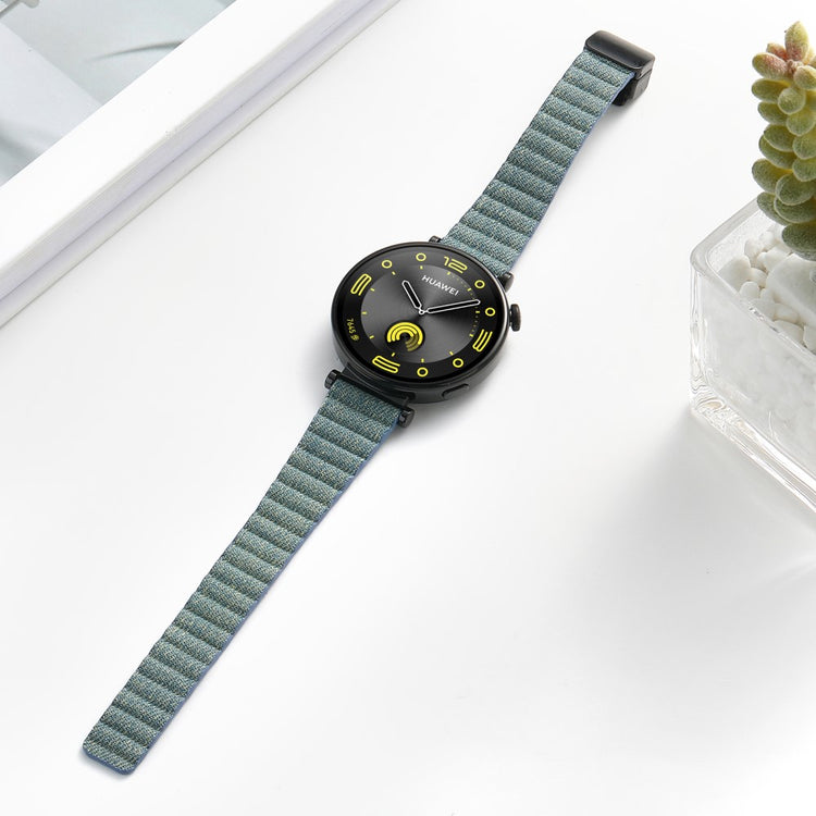 Super Elegant Ægte Læder Universal Rem passer til Smartwatch - Blå#serie_10