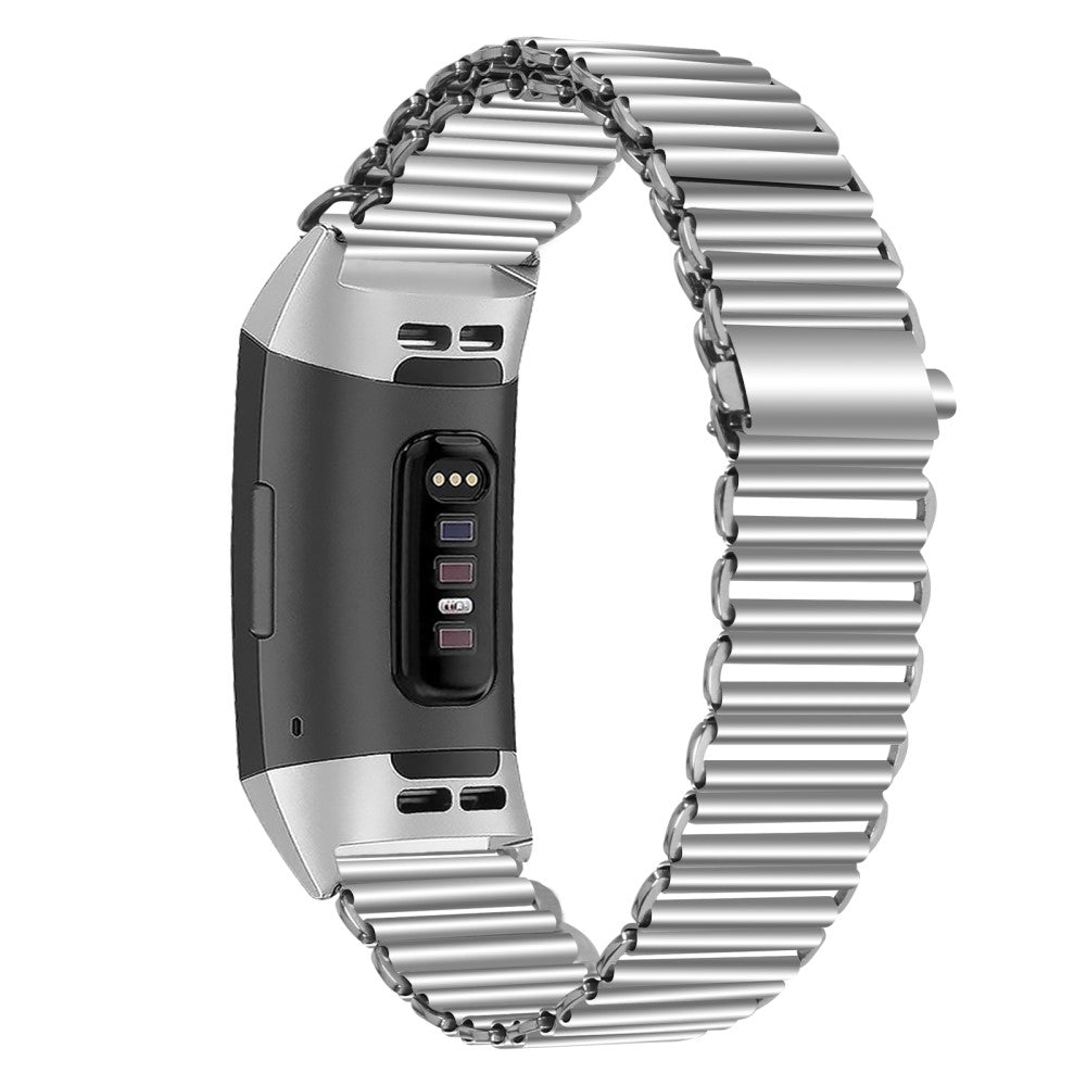 Solid Metal Universal Rem passer til Fitbit Charge 3 / Fitbit Charge 4 - Sølv#serie_031