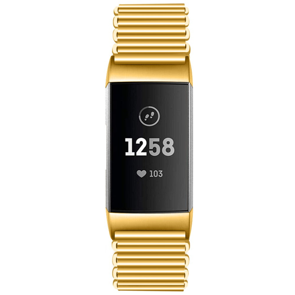 Solid Metal Universal Rem passer til Fitbit Charge 3 / Fitbit Charge 4 - Guld#serie_2
