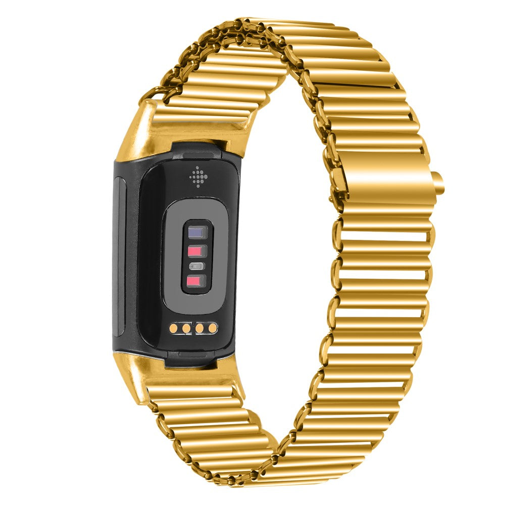 Fint Metal Universal Rem passer til Fitbit Charge 5 / Fitbit Charge 6 - Guld#serie_2