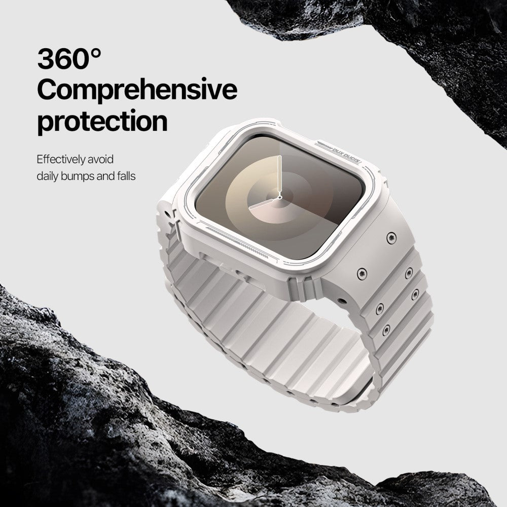 Mega Cool Silikone Universal Rem passer til Apple Smartwatch - Hvid#serie_1