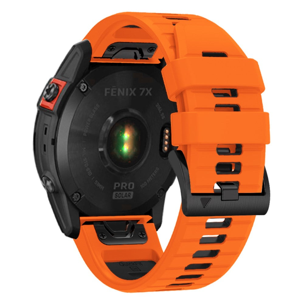 Godt Silikone Universal Rem passer til Smartwatch - Orange#serie_4