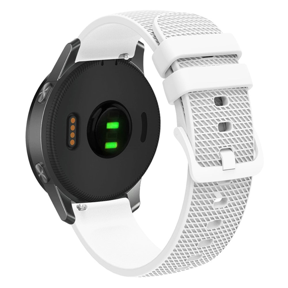 Meget Sejt Silikone Universal Rem passer til Garmin Smartwatch - Hvid#serie_2