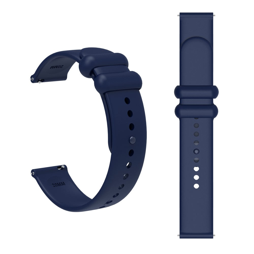 Mega Fed Silikone Universal Rem passer til Smartwatch - Blå#serie_5