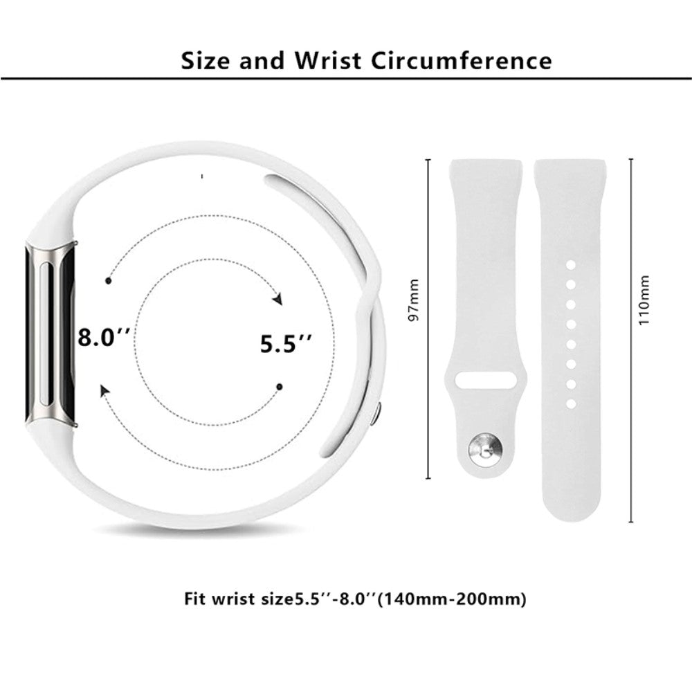 Silikone Universal Rem passer til Fitbit Charge 3 / Fitbit Charge 4 - Blå#serie_1