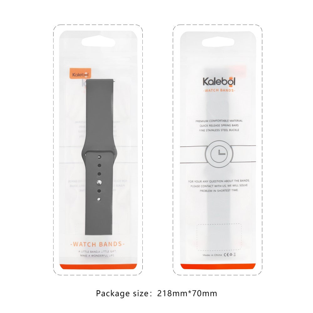 KALEBOL Apple Watch 49mm / 45mm / 44mm / 42mm Silicone Watch Straps, Size: S / M - Light Grey#serie_1