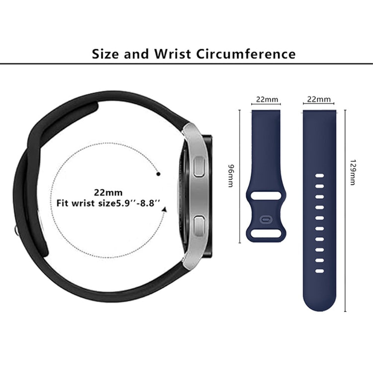 Rigtigt Fantastisk Silikone Universal Rem passer til Smartwatch - Hvid#serie_2