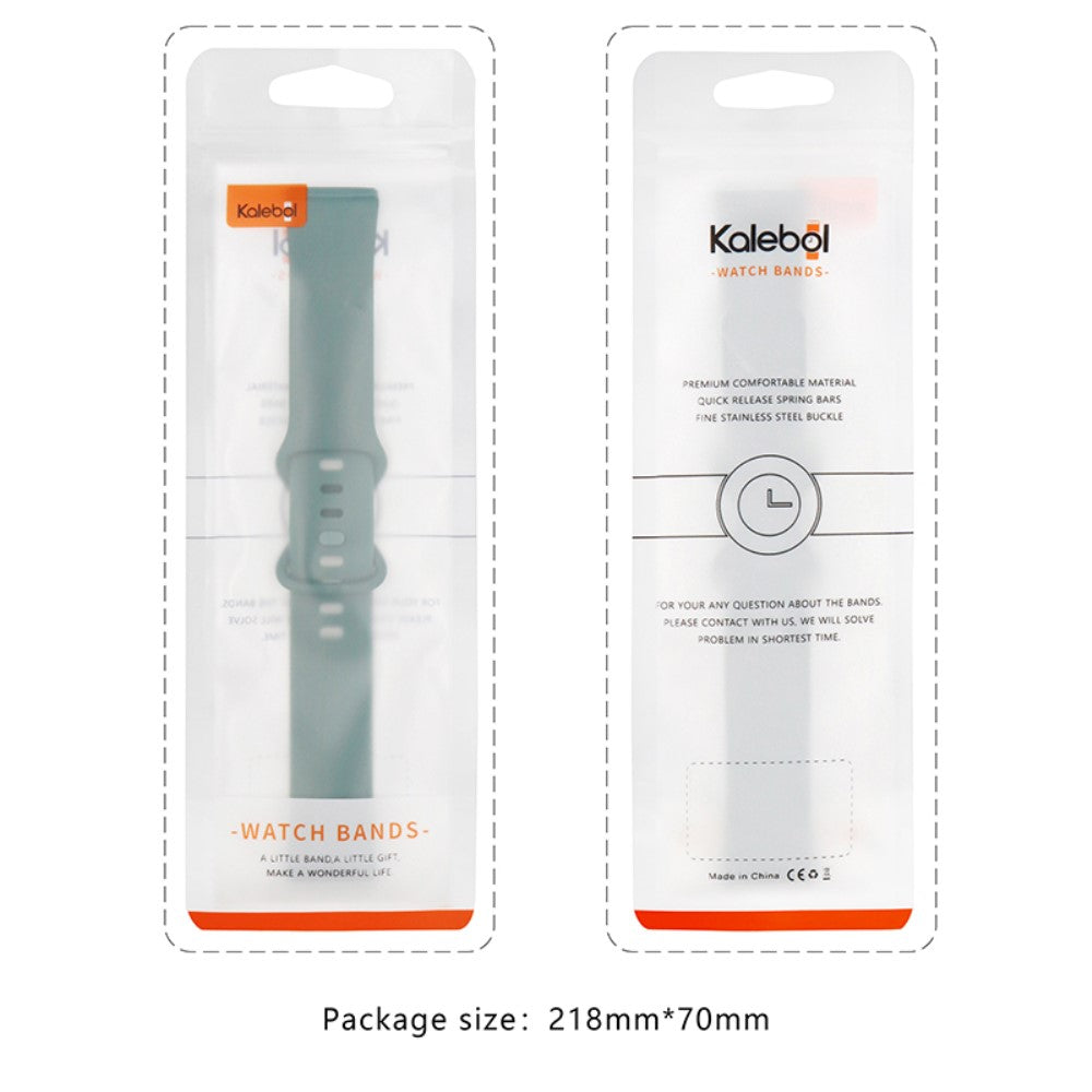 KALEBOL KLB-HDKGJ-001 Fitbit Versa 3 / 4 / Sense / Sense 2 Soft Silicone Watch Straps - Black#serie_4