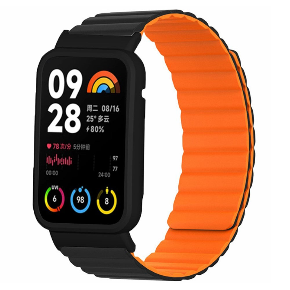 Komfortabel Silikone Rem passer til Xiaomi Smart Band 8 Pro - Orange#serie_1