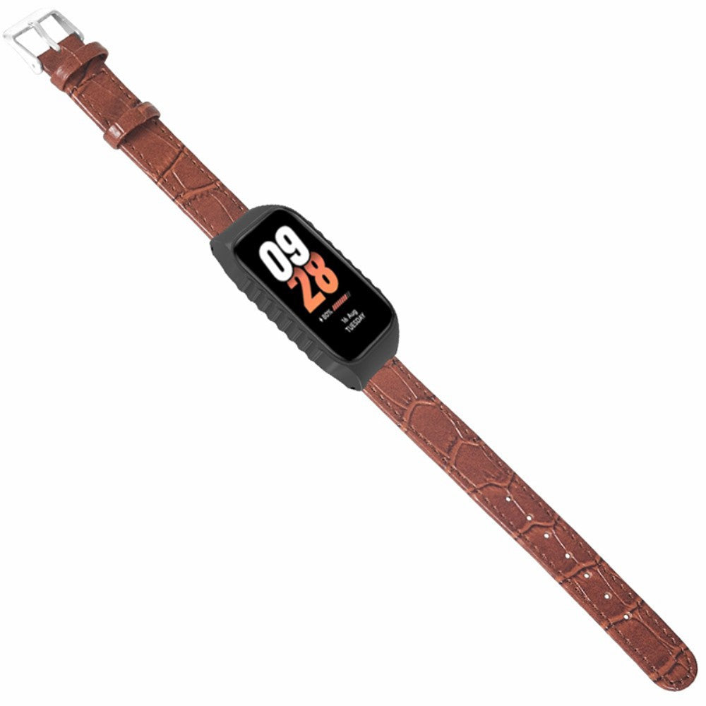 Xiaomi Smart Band 8 Active Watch Band Bamboo Texture Wrist Strap with Watch Case - Brown#serie_2