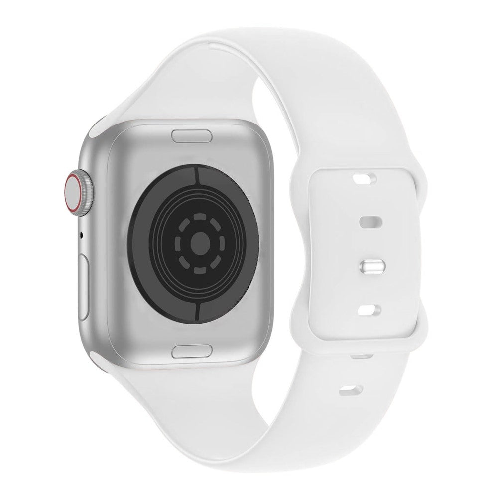 Meget Godt Silikone Universal Rem passer til Apple Smartwatch - Hvid#serie_2