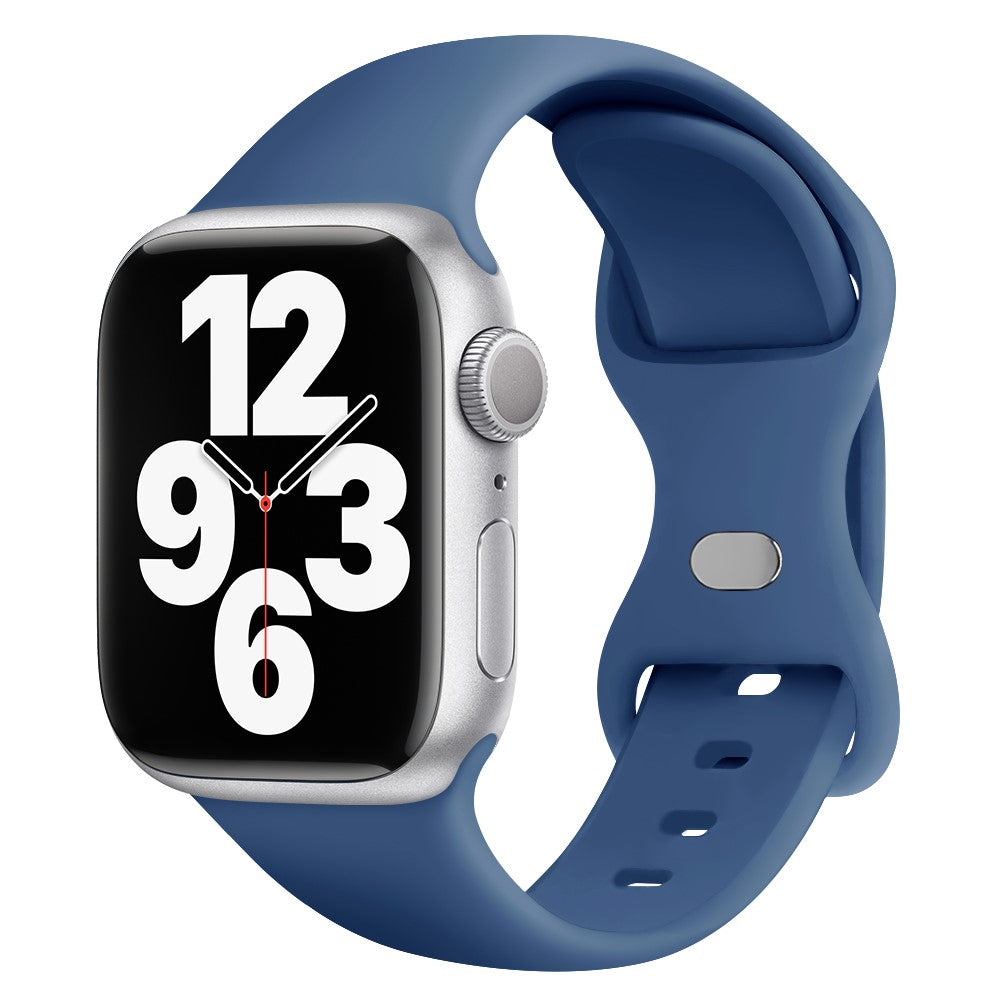 Meget Godt Silikone Universal Rem passer til Apple Smartwatch - Blå#serie_5