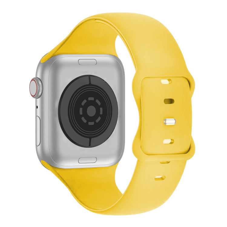 Meget Godt Silikone Universal Rem passer til Apple Smartwatch - Gul#serie_7