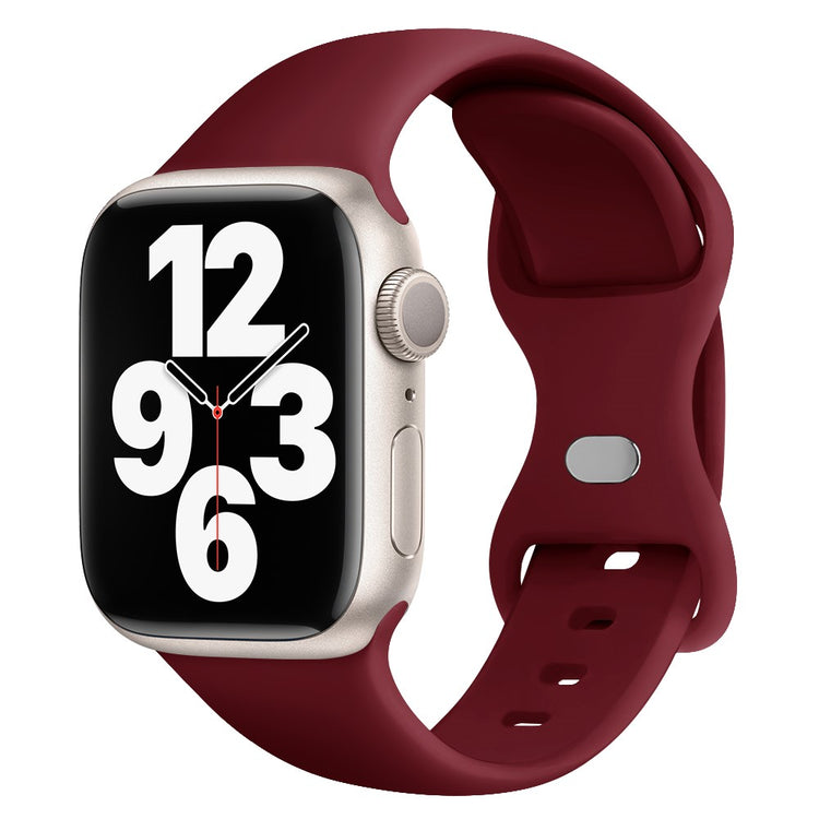 Meget Godt Silikone Universal Rem passer til Apple Smartwatch - Rød#serie_8