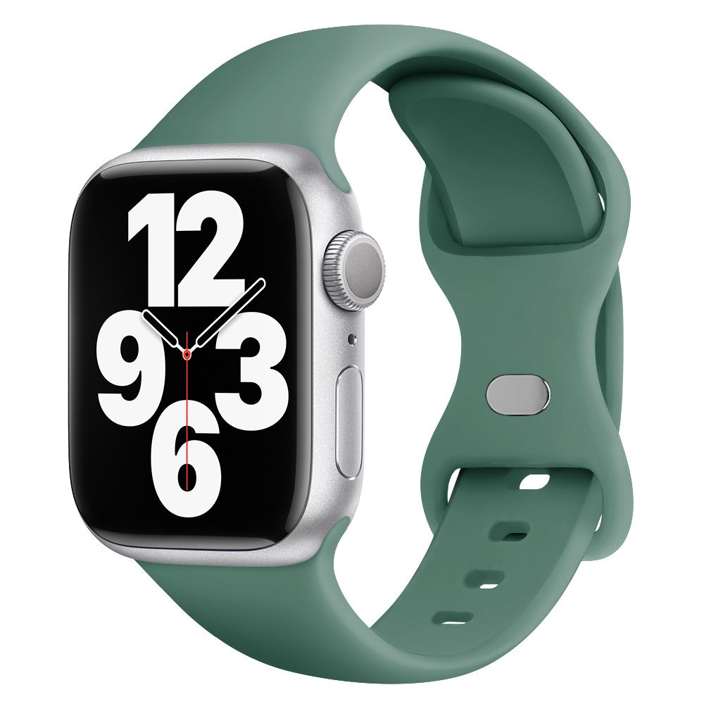 Meget Godt Silikone Universal Rem passer til Apple Smartwatch - Grøn#serie_9