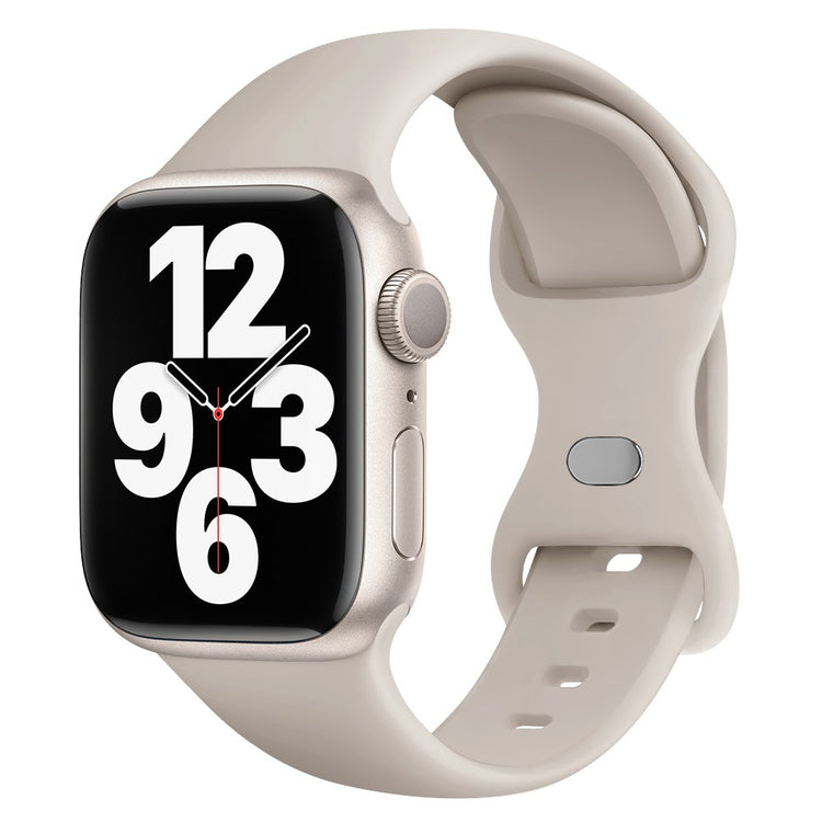 Meget Godt Silikone Universal Rem passer til Apple Smartwatch - Hvid#serie_14