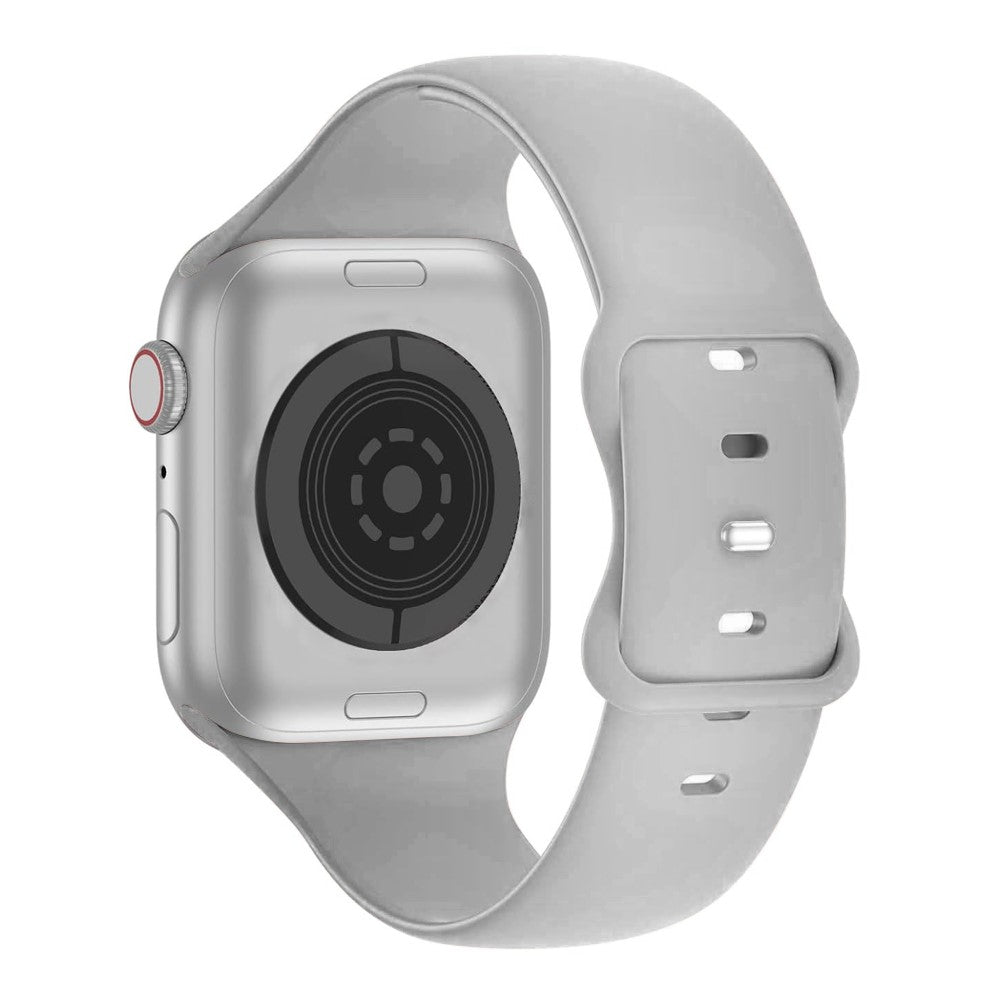 Meget Godt Silikone Universal Rem passer til Apple Smartwatch - Sølv#serie_15