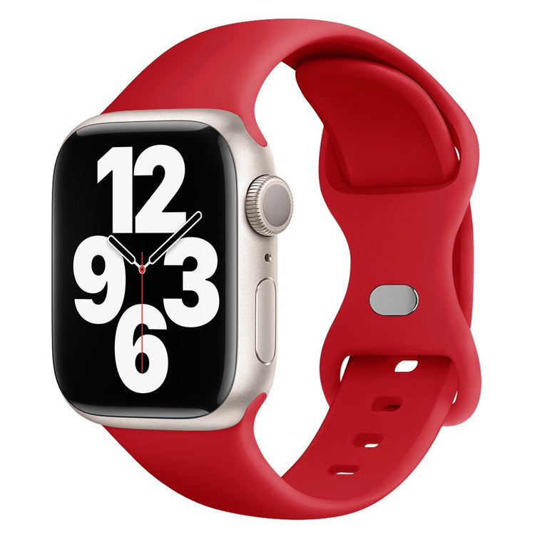 Meget Godt Silikone Universal Rem passer til Apple Smartwatch - Rød#serie_16