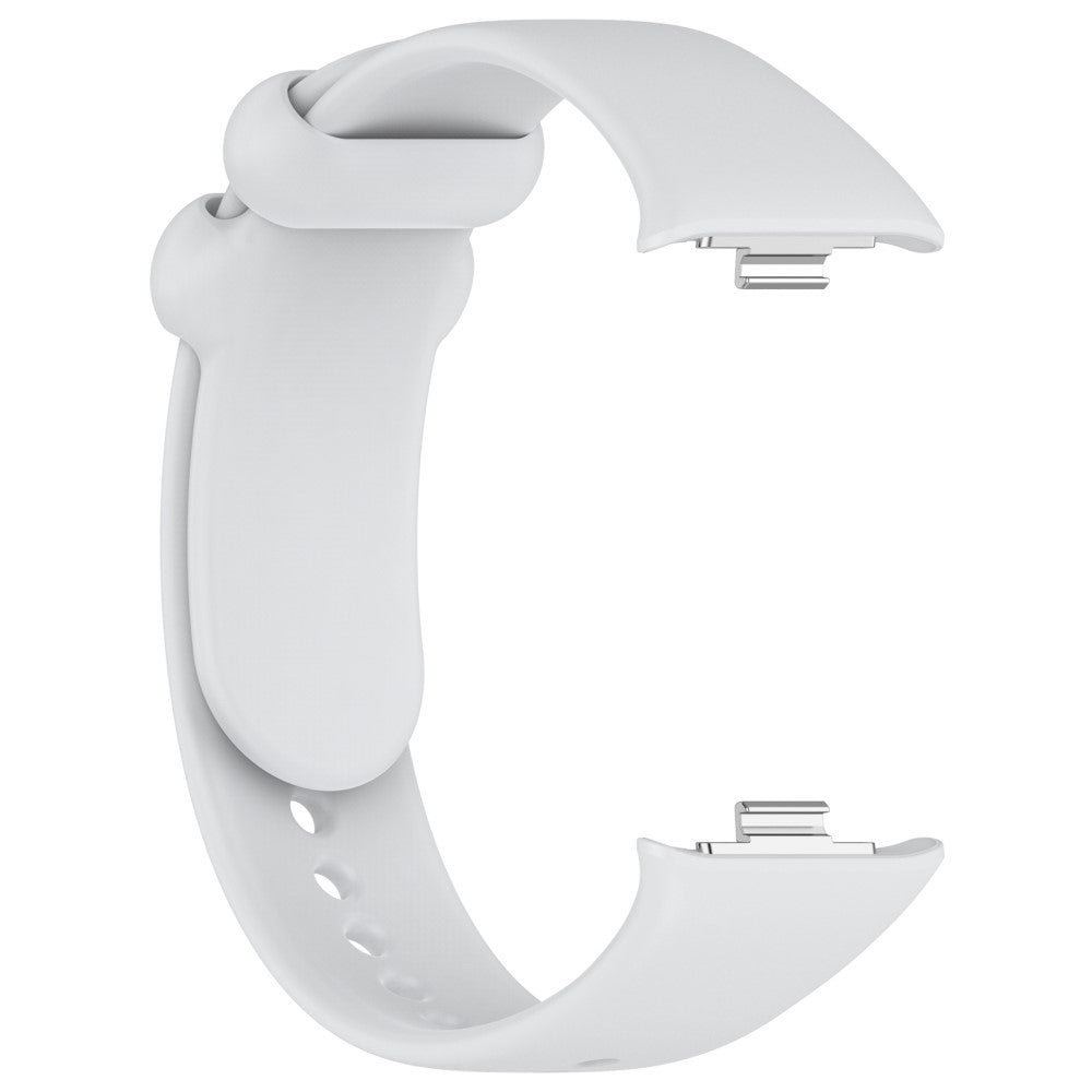 Silikone Universal Rem passer til Xiaomi Band 8 Pro / Xiaomi Redmi Watch 4 - Sølv#serie_11