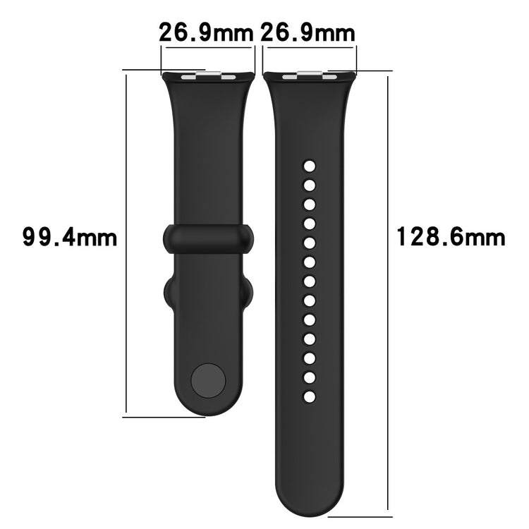 Silikone Universal Rem passer til Xiaomi Smart Band 8 Pro / Xiaomi Redmi Watch 4 - Rød#serie_7