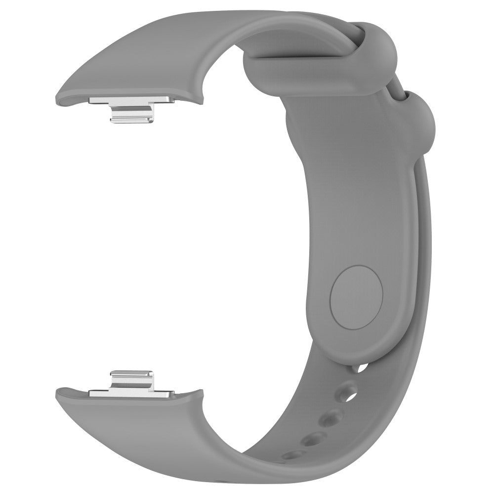 Silikone Universal Rem passer til Xiaomi Smart Band 8 Pro / Xiaomi Redmi Watch 4 - Sølv#serie_8