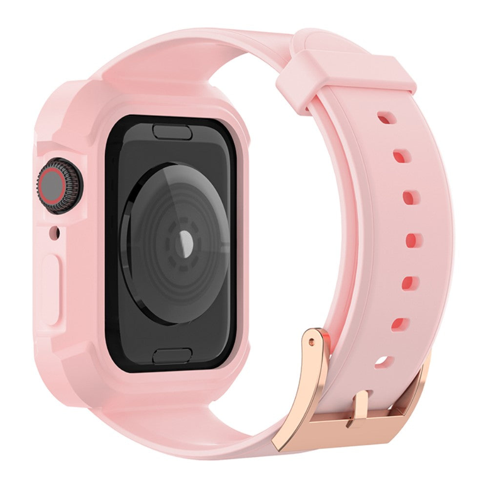 Skøn Silikone Universal Rem passer til Apple Smartwatch - Pink#serie_2