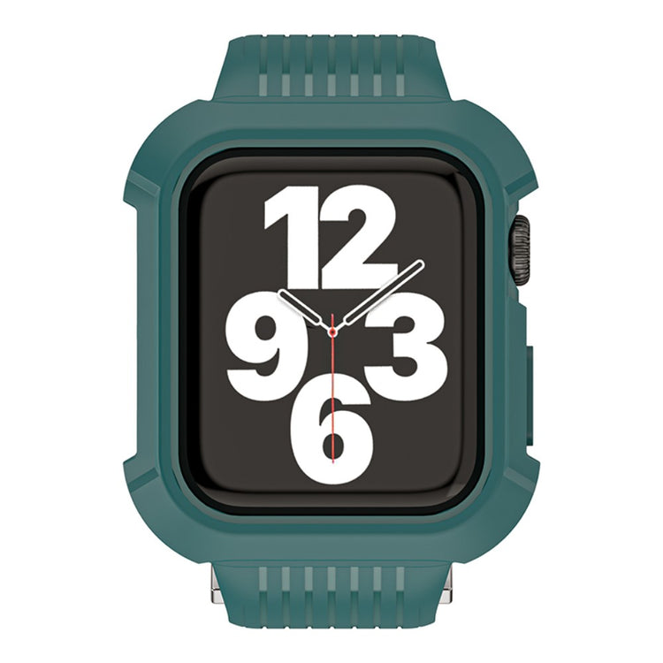 Skøn Silikone Universal Rem passer til Apple Smartwatch - Grøn#serie_4