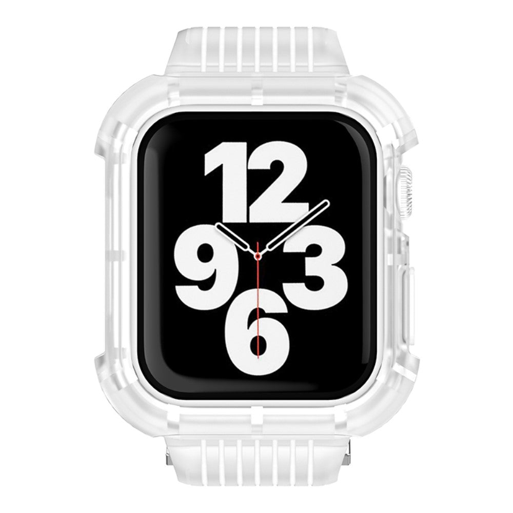 Skøn Silikone Universal Rem passer til Apple Smartwatch - Gennemsigtig#serie_5