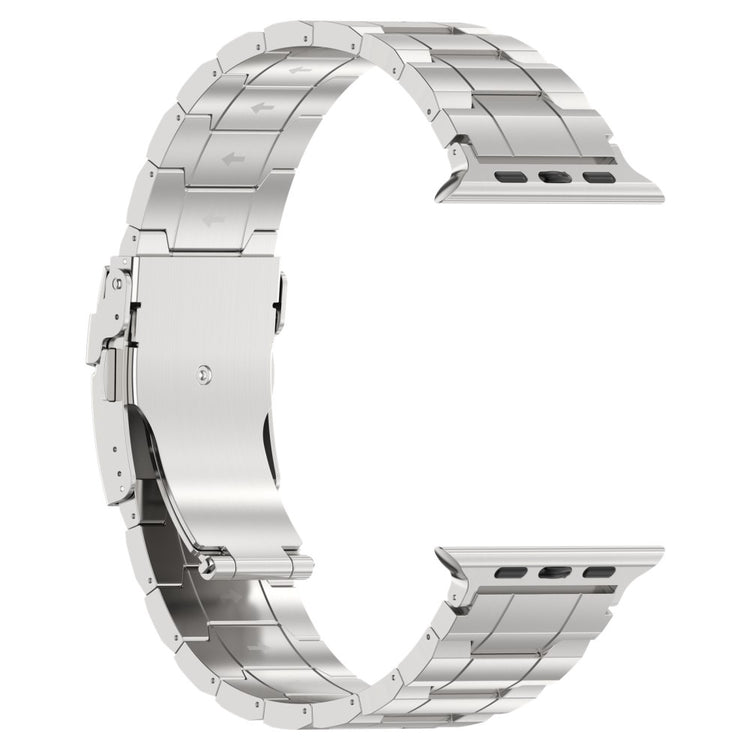 Rigtigt Slidstærk Metal Universal Rem passer til Apple Smartwatch - Sølv#serie_4