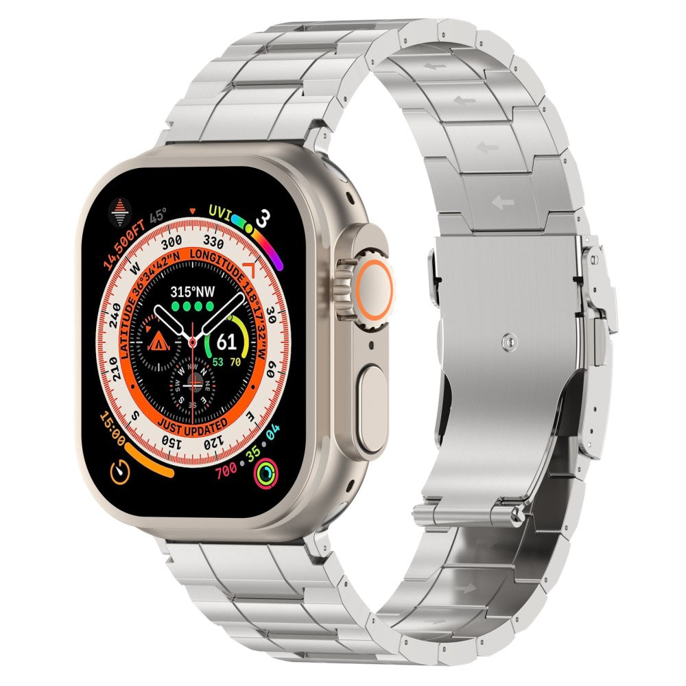 Rigtigt Slidstærk Metal Universal Rem passer til Apple Smartwatch - Sølv#serie_4